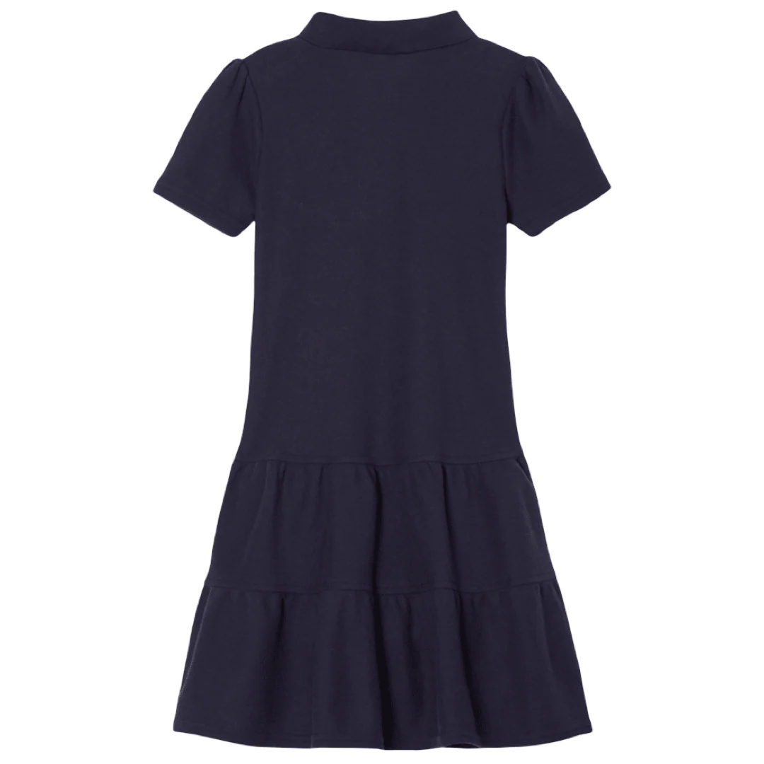 Radiant Christian School - Girl's Short Sleeve Ruffle Piqué Polo Dress - Image 2
