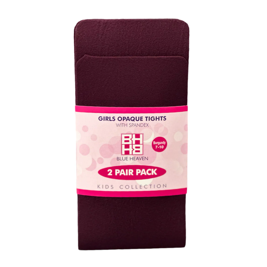 Blue Heaven Hosiery - Girls 2-Pack Tights w/ Spandex - Image 8