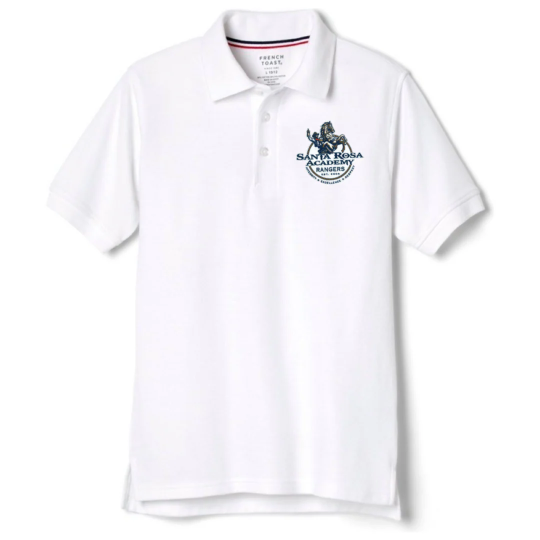 Santa Rosa Academy  - Co-Ed Youth Short Sleeve Pique Polo - Image 2