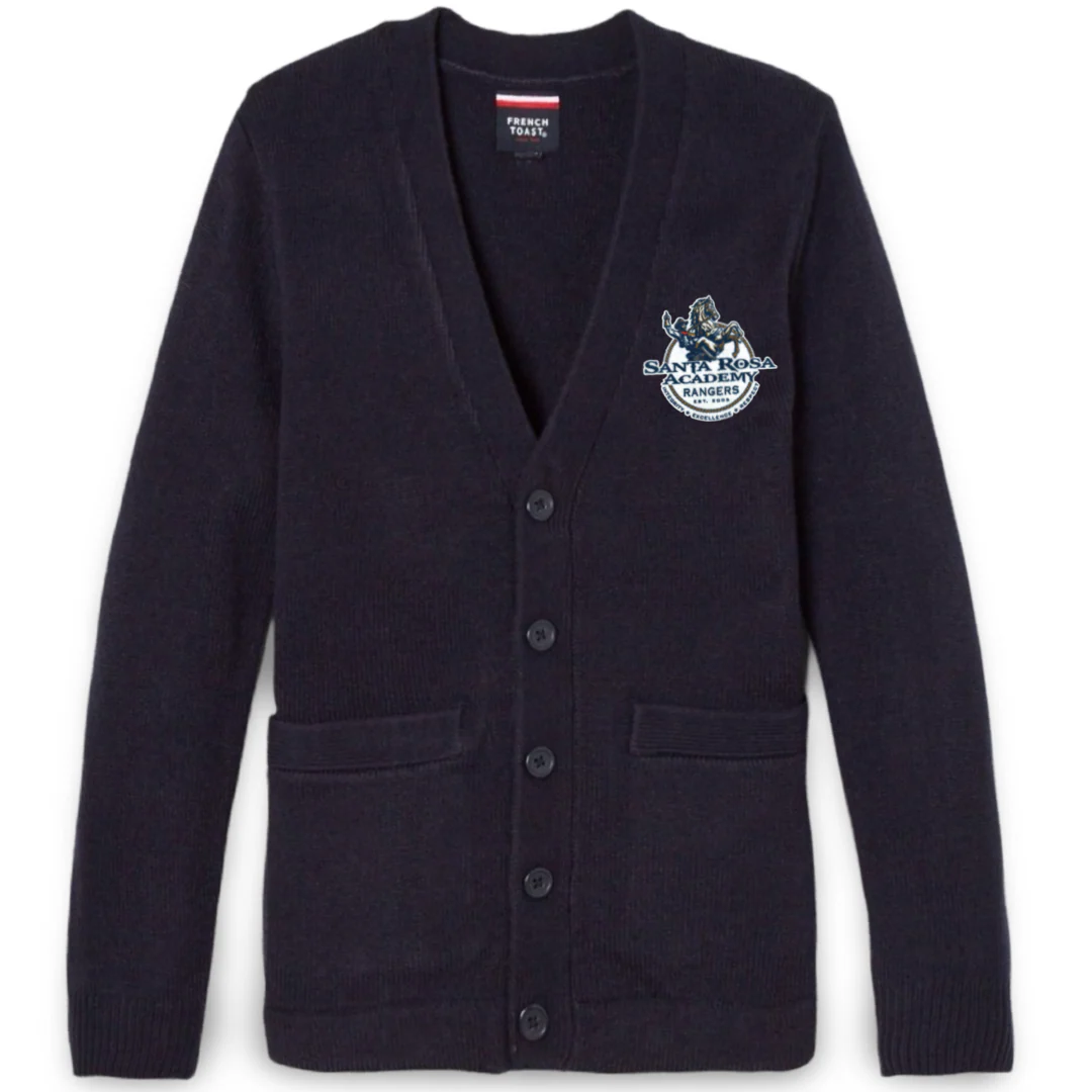 Santa Rosa Academy - Youth / Adult Co-Ed V-Neck Cardigan Sweater