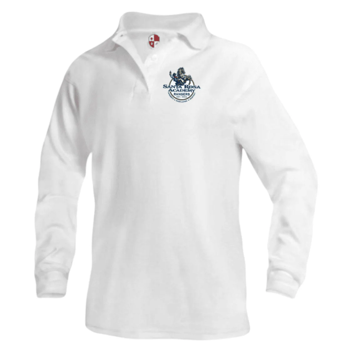 Santa Rosa Academy  -  Co-Ed Youth / Adults Long Sleeve Performance Polo - Image 2