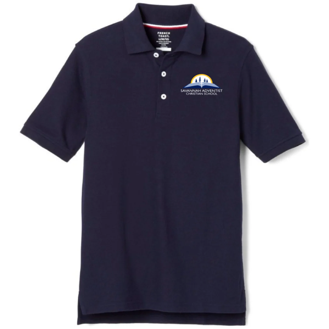 Savannah Adventist Christian - Boy's Short Sleeve Pique Polo - Image 3