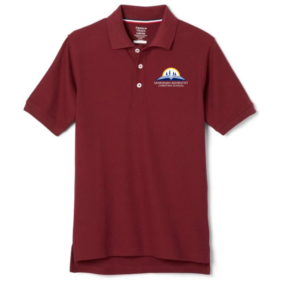 Savannah Adventist Christian - Boy's Short Sleeve Pique Polo - Image 2