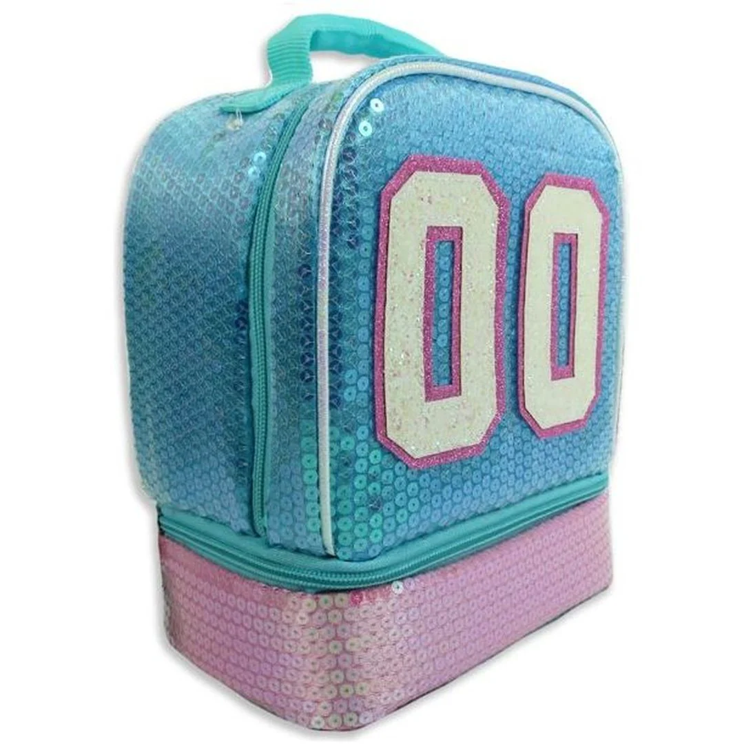 Sequin Varsity Insulated Lunch Bag - Image 2