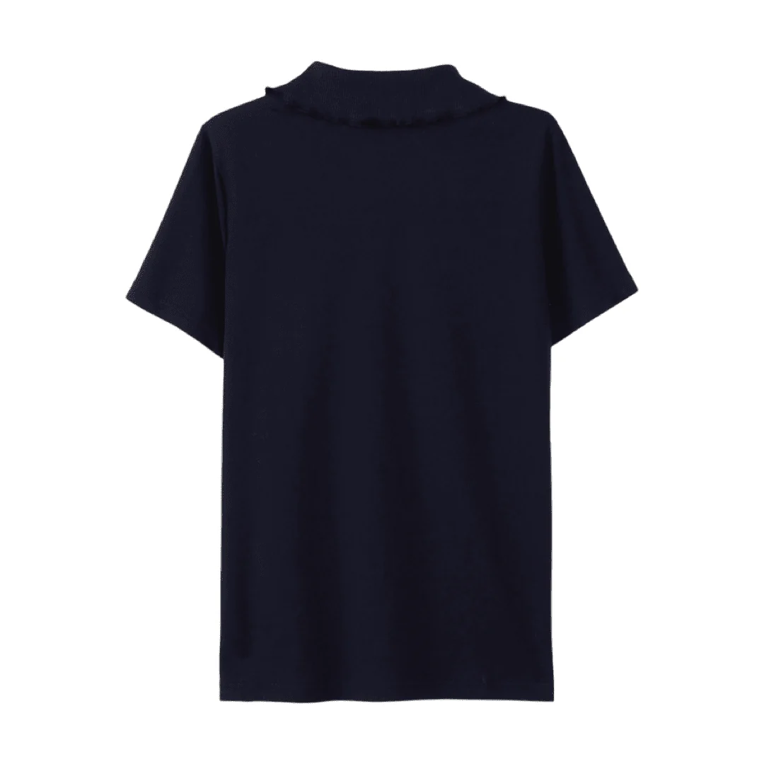Short Sleeve Jersey Polo w/ Rhinestones - Image 10