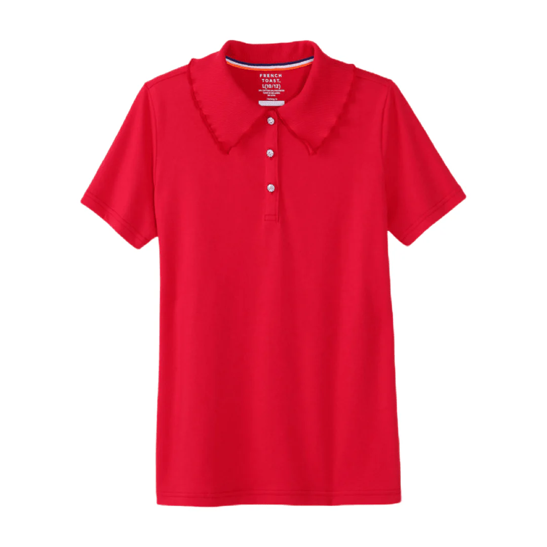 Short Sleeve Jersey Polo w/ Rhinestones - Image 11