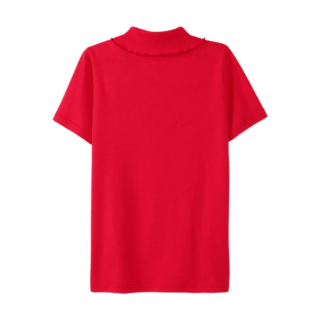 Short Sleeve Jersey Polo w/ Rhinestones - Image 14