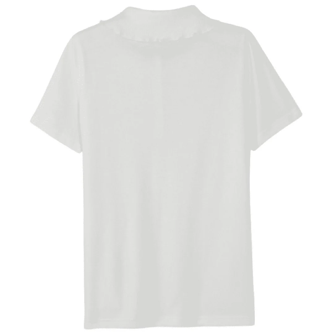 Short Sleeve Jersey Polo w/ Rhinestones - Image 6