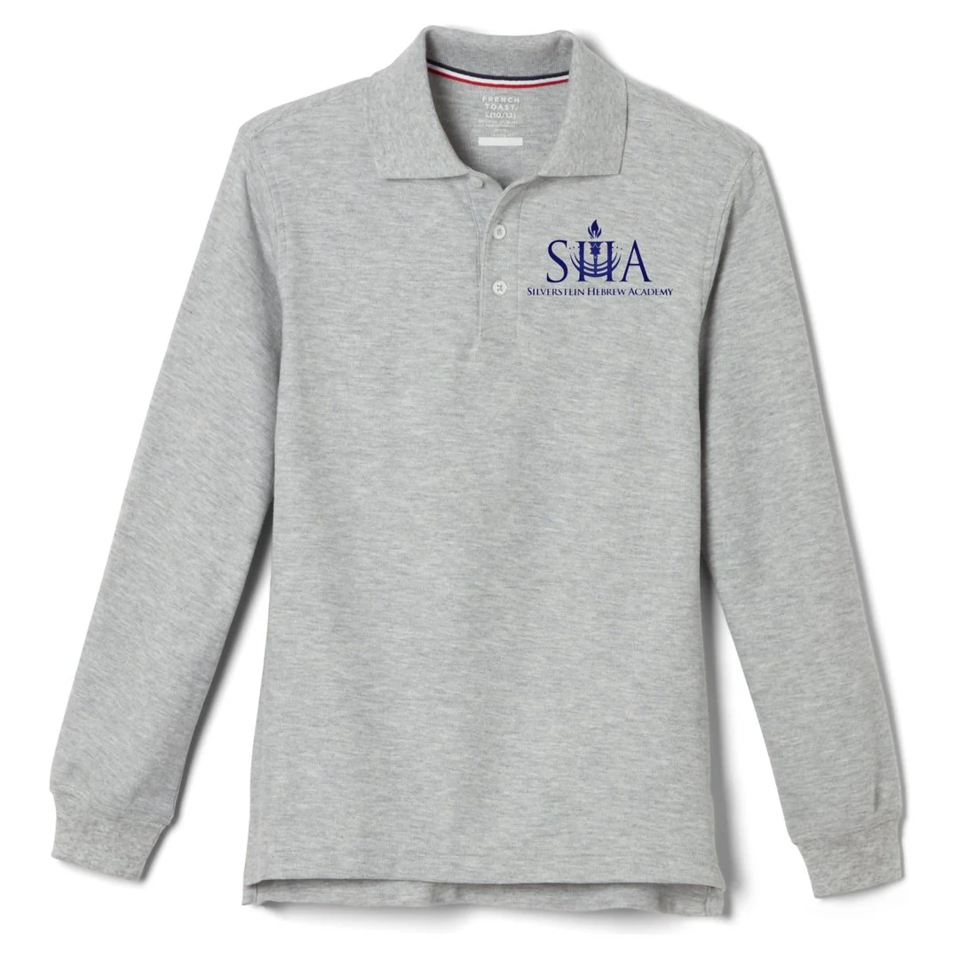 Silverstein Hebrew Academy Long Sleeve Polo - Kids (Grey)