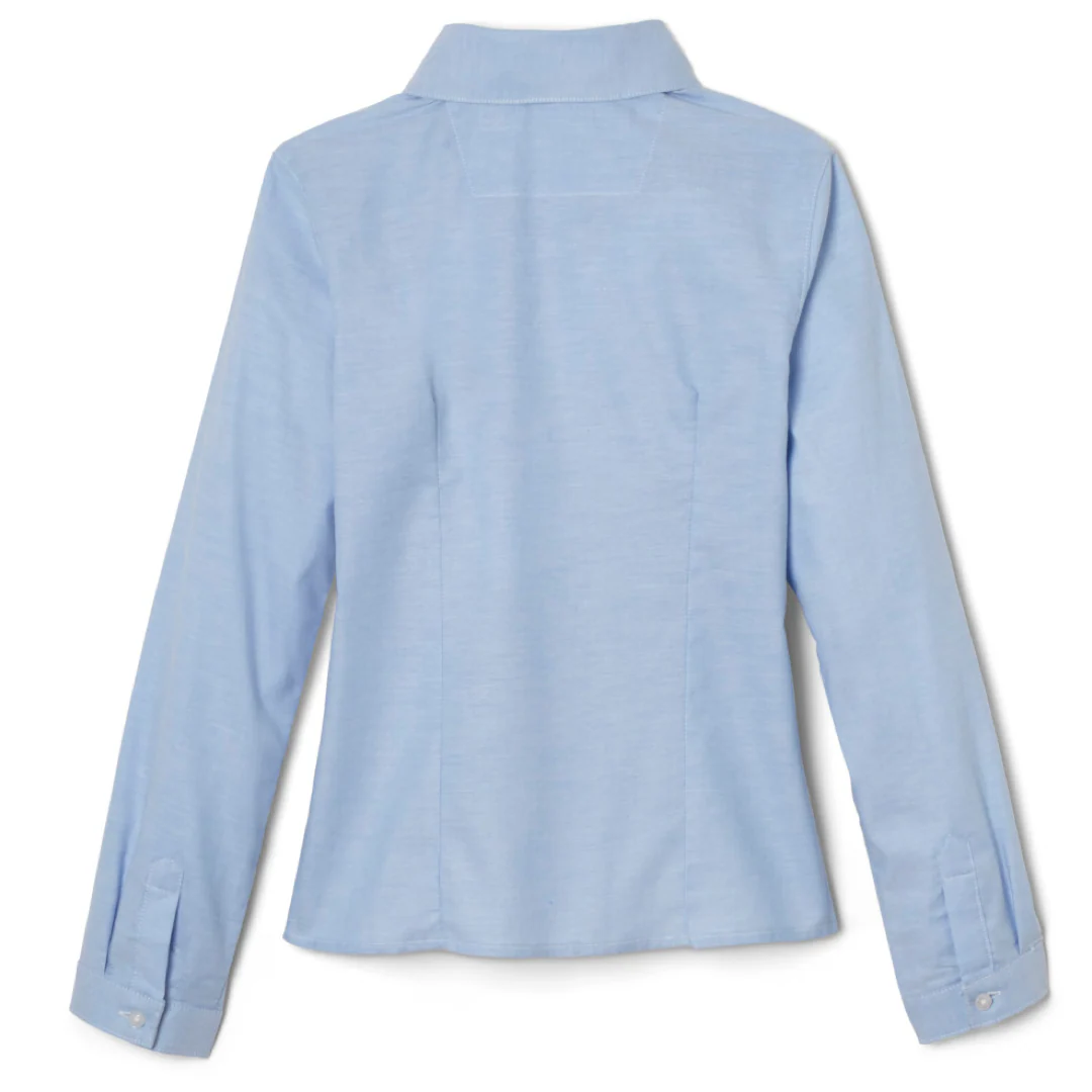 Soaring Eagles Christian Academy  - Girl's / Women's Long Sleeve Fitted Oxford Shirt - Gr 5 & 6 - Image 4