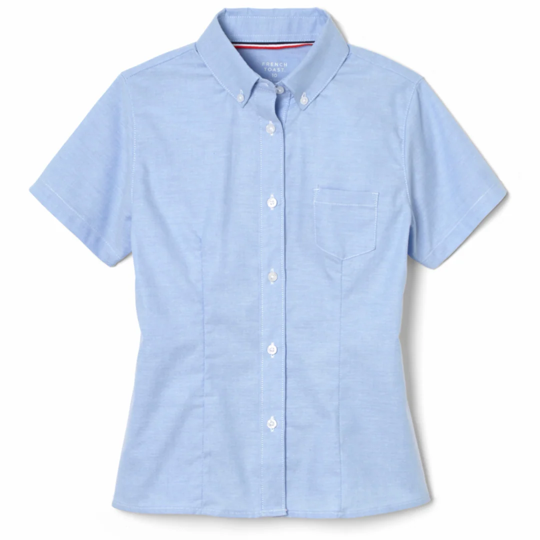 Soaring Eagles Christian Academy - Girl's / Young Women's Short Sleeve Oxford Shirt -GR. 5 & 6 - Image 5