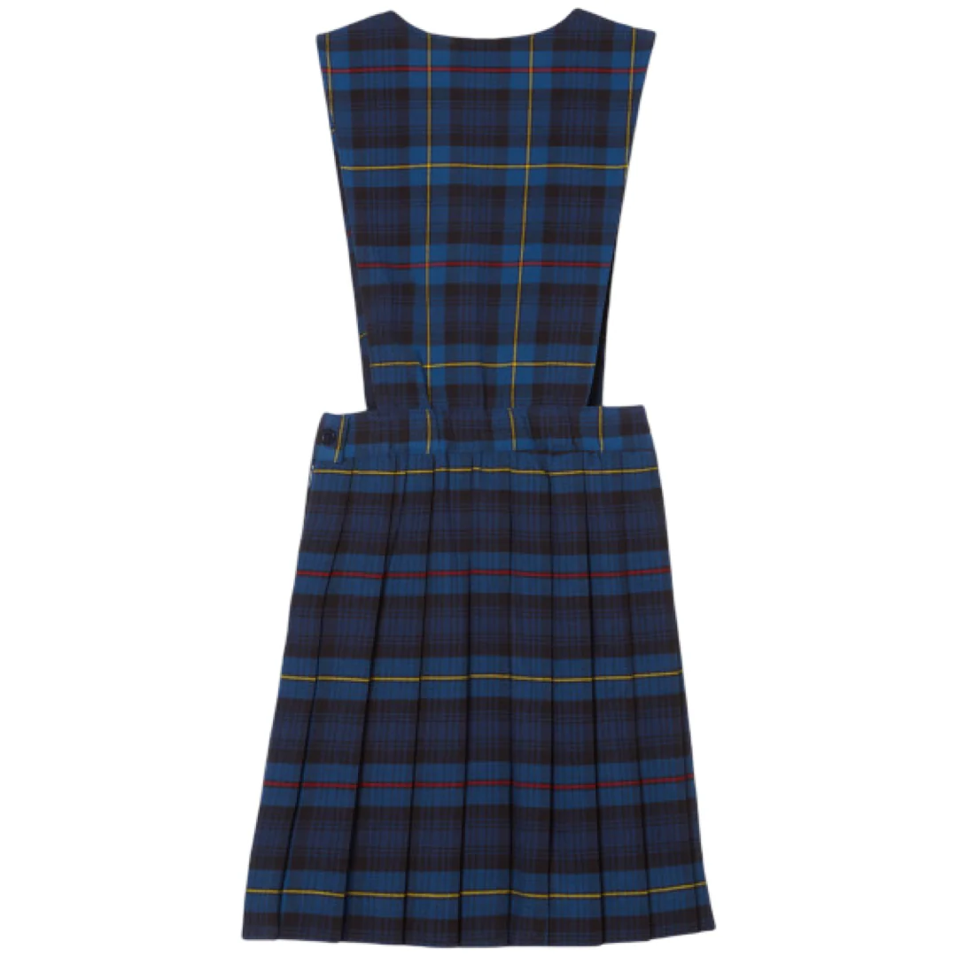 Plaid V-Neck Pleated Jumper - Image 4