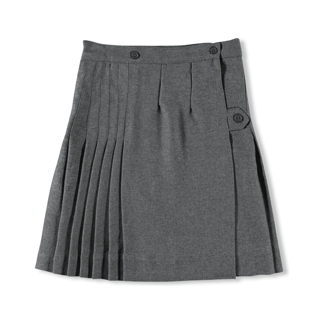 A+ Solid Polyester Kilt Junior's  - Medium Gray - Image 2