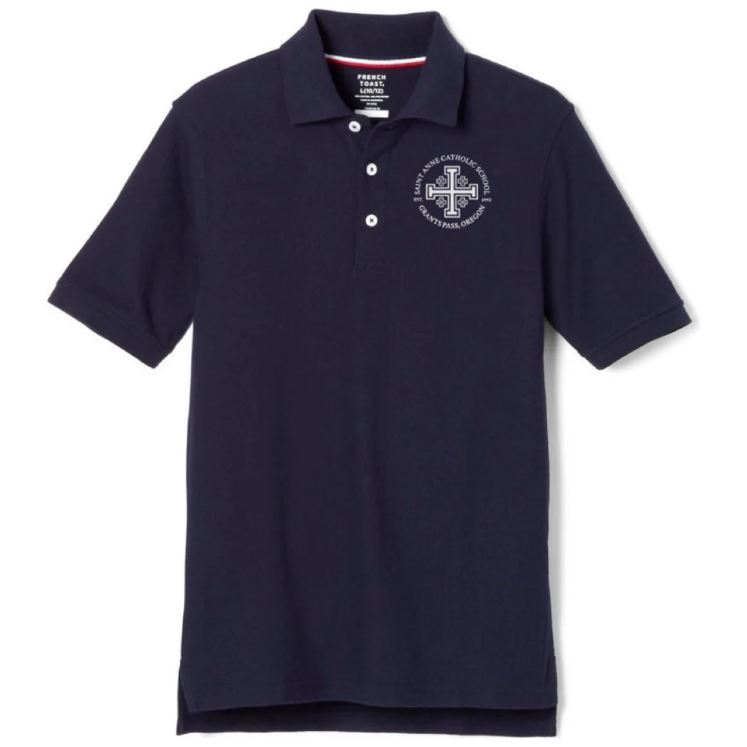 St. Anne Catholic School - Co-Ed Youth / Adult Short Sleeve Pique Polo - Image 2