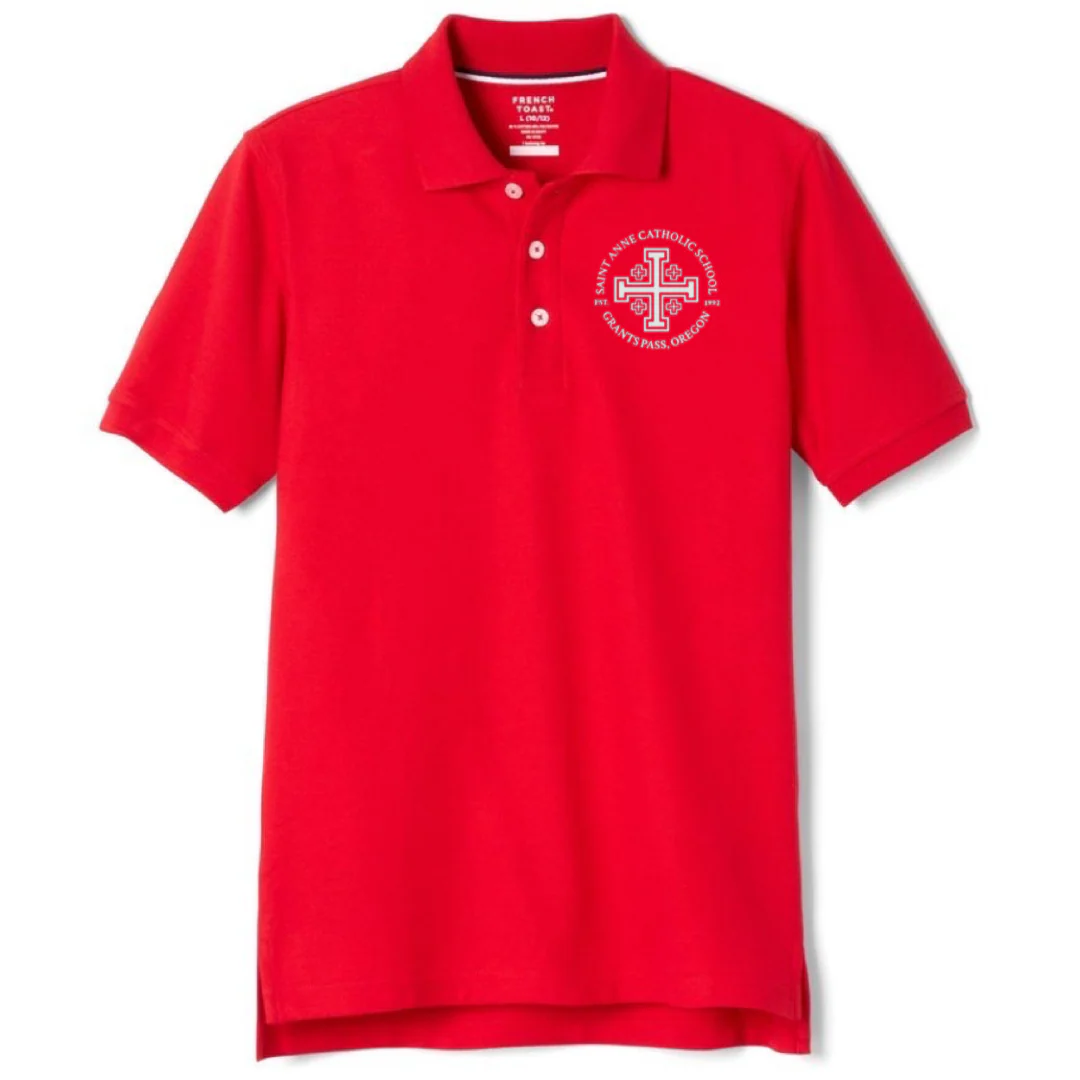 St. Anne Catholic School - Co-Ed Youth / Adult Short Sleeve Pique Polo - Image 3