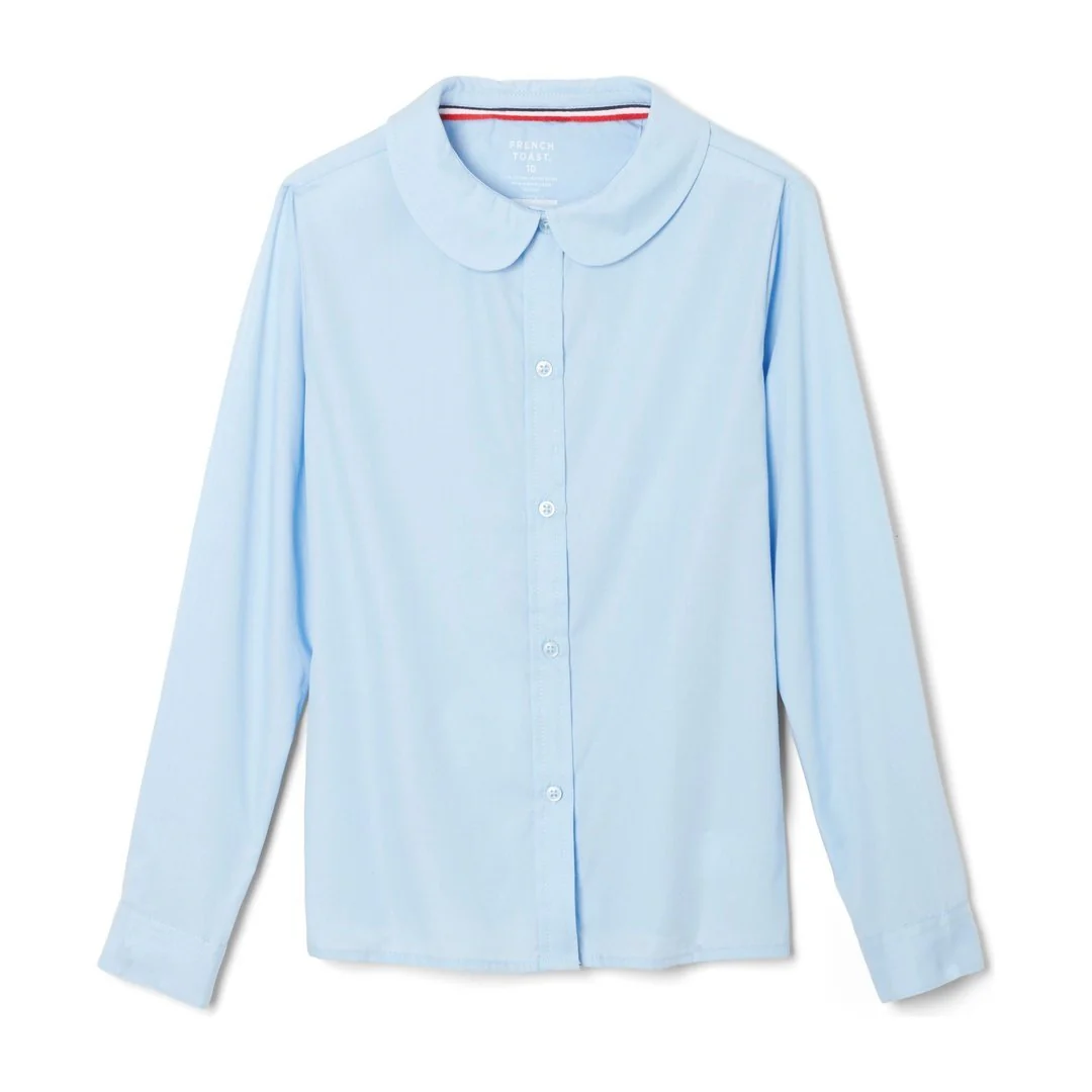 St. Bridget School - Girl's Long Sleeve Peter Pan Blouse - No Logo