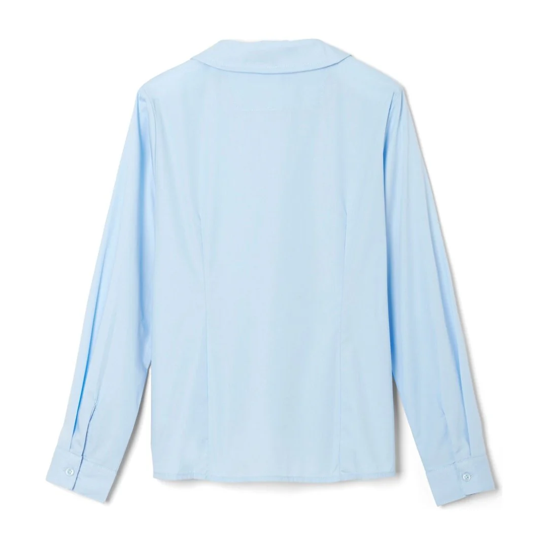 St. Bridget School - Girl's Long Sleeve Peter Pan Blouse - No Logo - Image 2