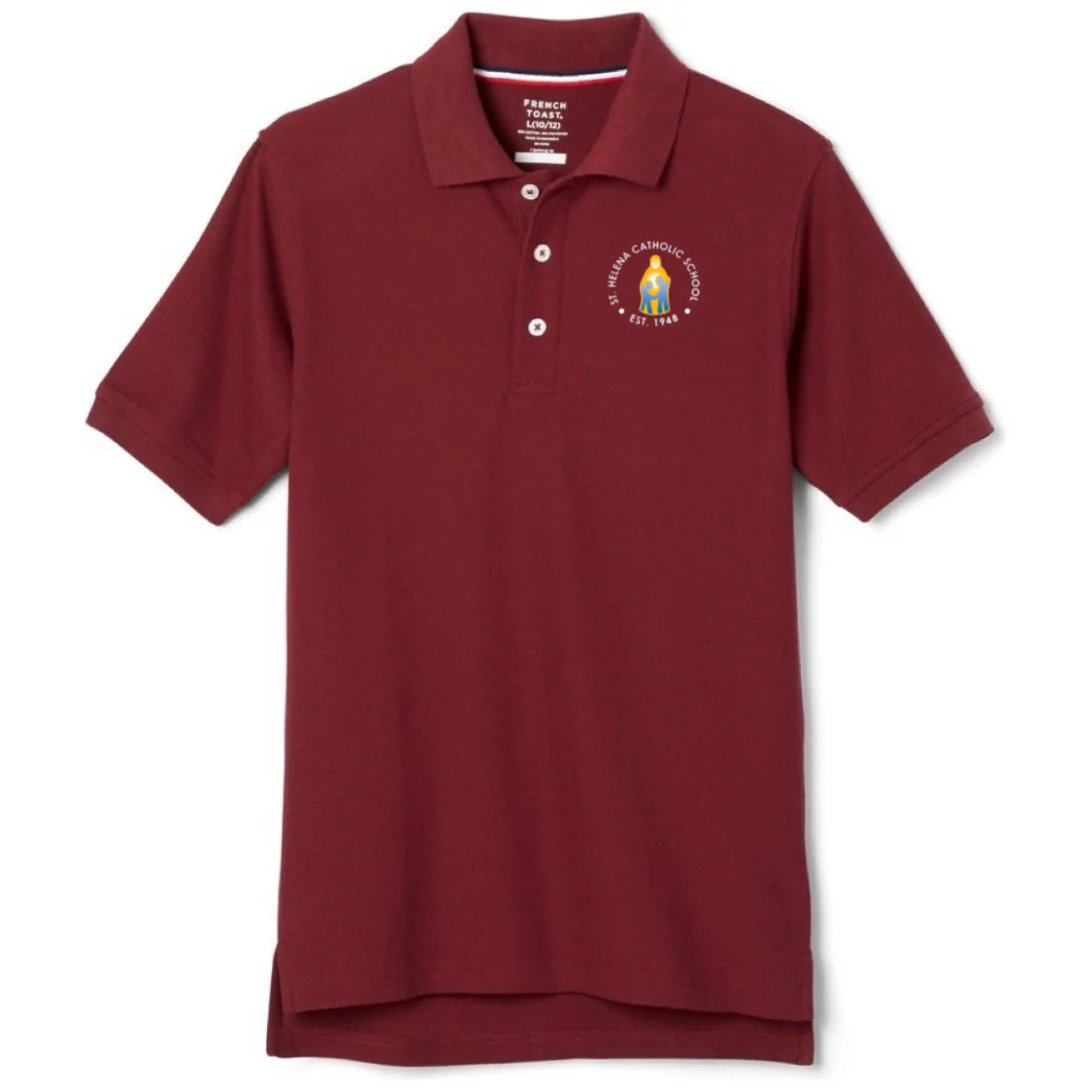 St. Helena Catholic School- Co-Ed Youth Short Sleeve Pique Polo - Image 2