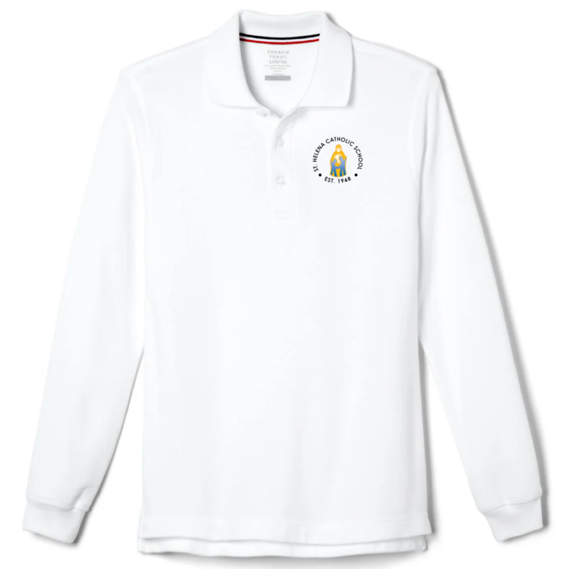 St. Helena Catholic School - Co-Ed Long Sleeve Pique Polo - Adults - Image 3