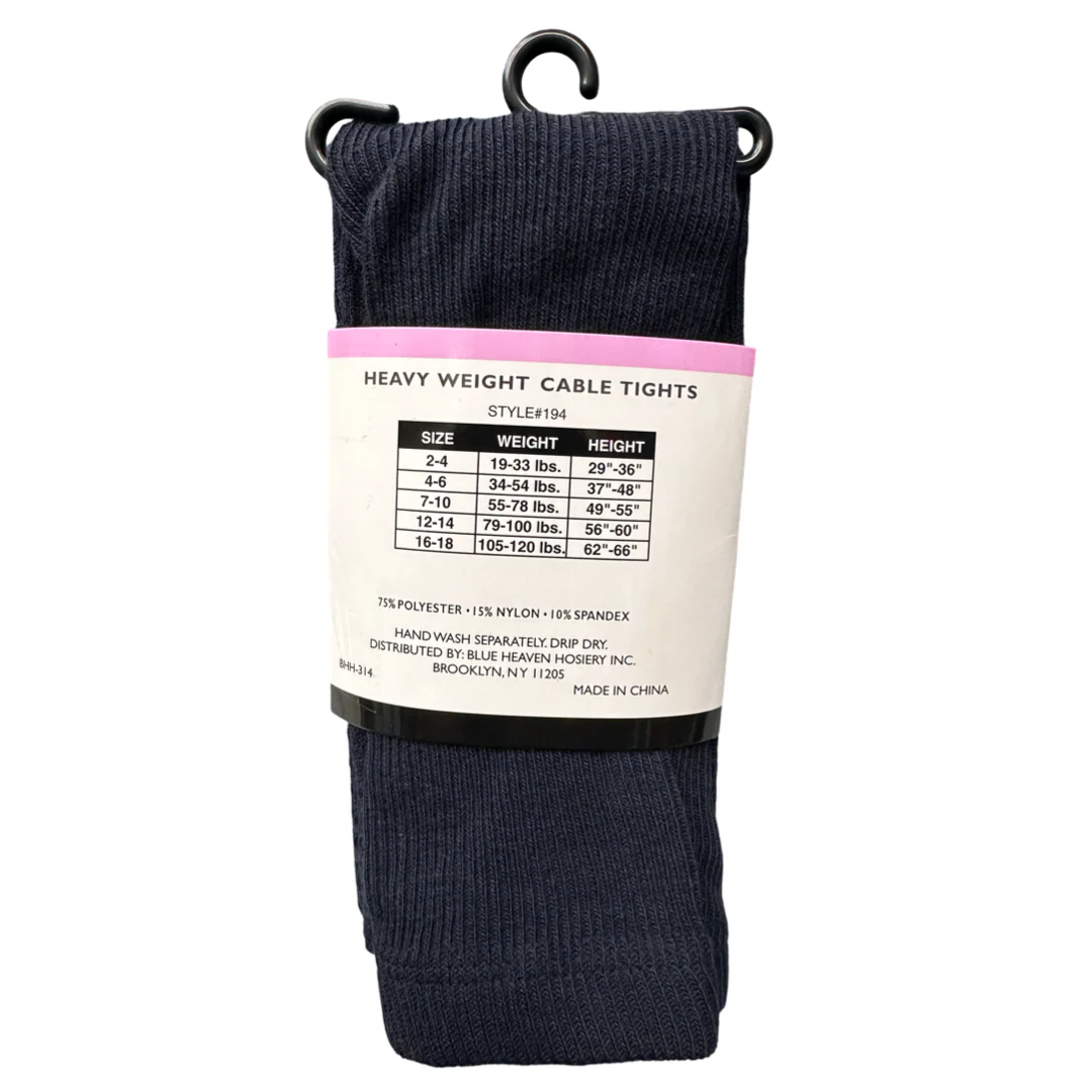 St. Mary's Catholic School-TX - Girls Heavy Weight Cable Tights W/ Spandex - Image 5