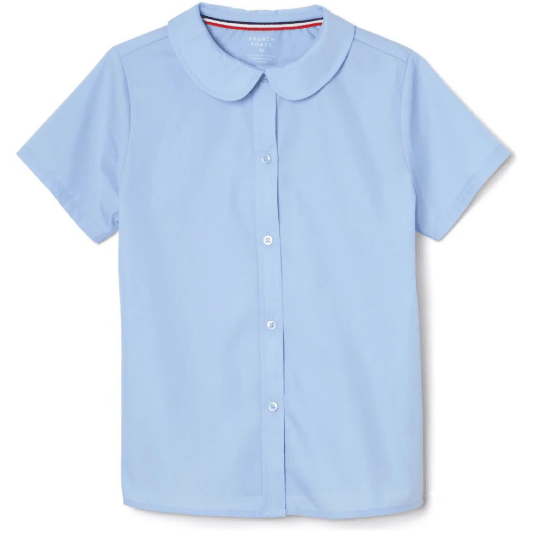 St. Mary's Catholic School - TX  - Girl's Short Sleeve Peter Pan Blouse - No Logo