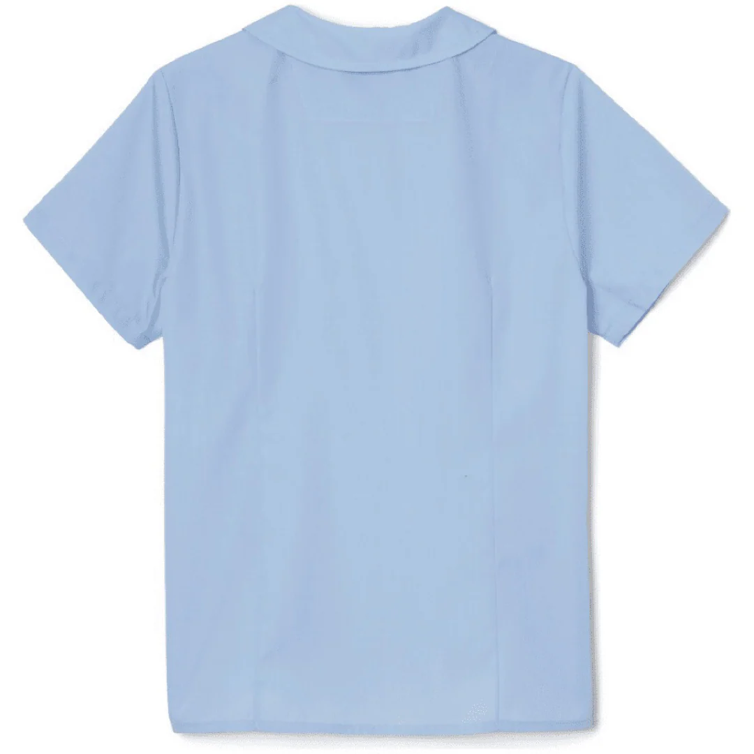 St. Mary's Catholic School - TX  - Girl's Short Sleeve Peter Pan Blouse - No Logo - Image 3