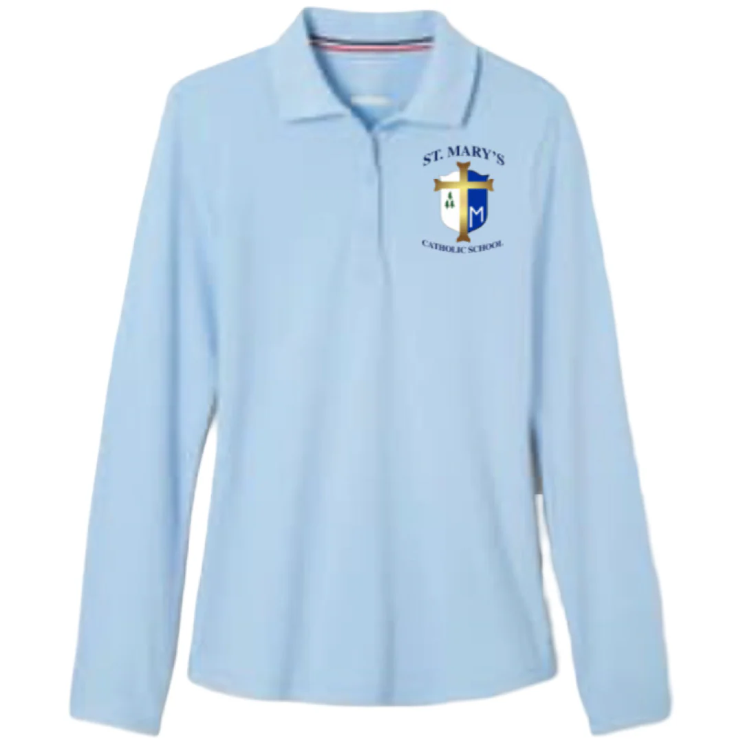 St. Mary's Catholic School -TX- Girl's / Women's Long Sleeve Stretch Piqué Polo