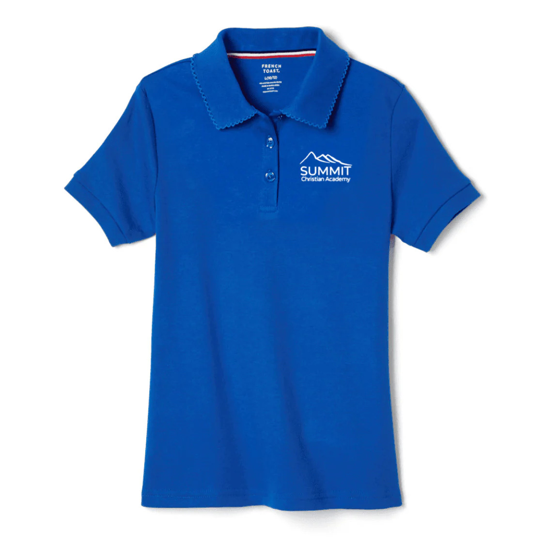 Summit Christian Academy - Girl's Short Sleeve Picot Collar - Image 3