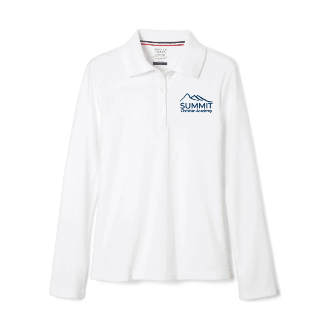 Summit Christian Academy - Girl's Toddler Long Sleeve Picot Collar