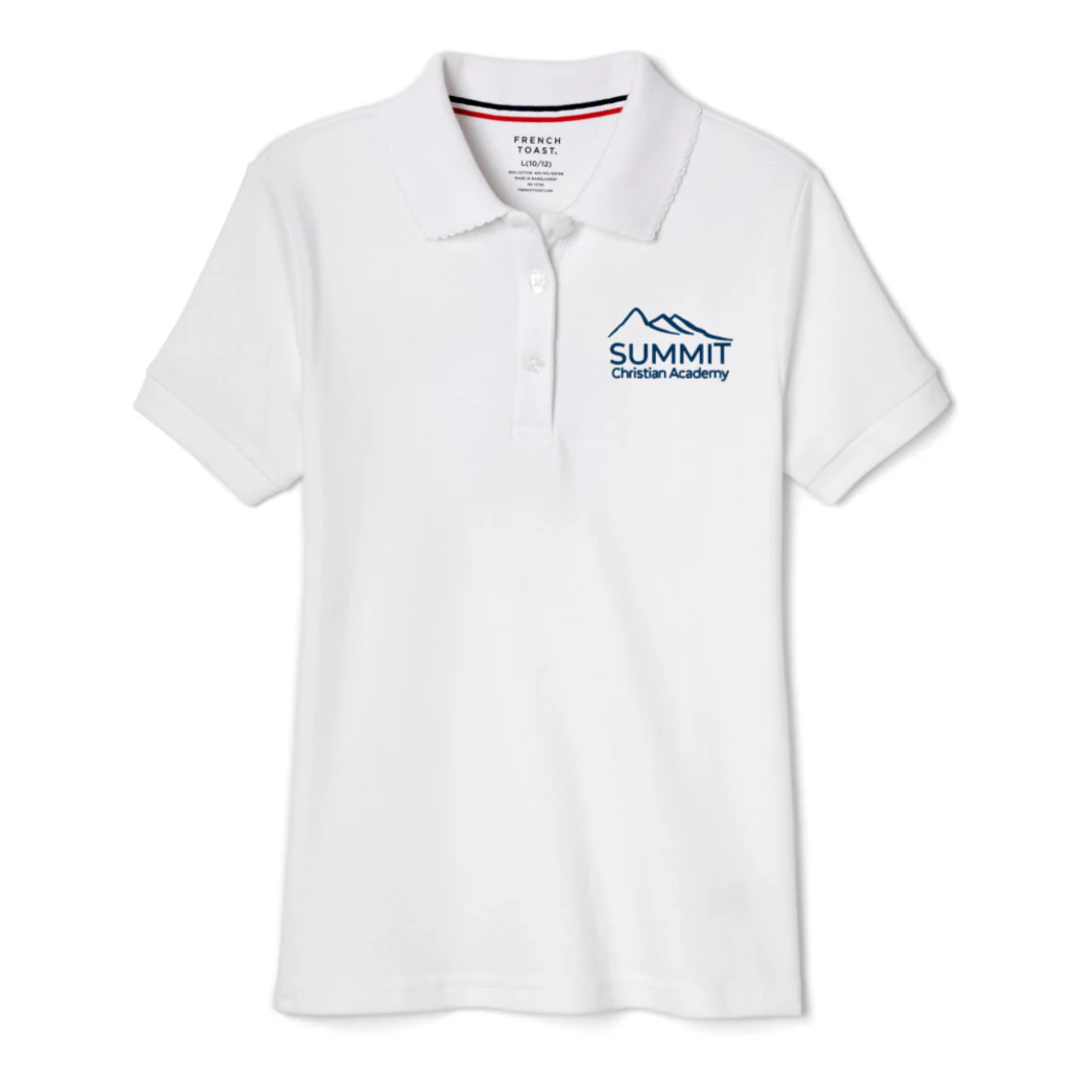 Summit Christian Academy - Girl's Toddler Short Sleeve Picot Collar