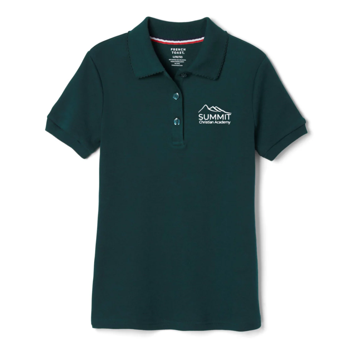 Summit Christian Academy - Girl's Toddler Short Sleeve Picot Collar - Image 2