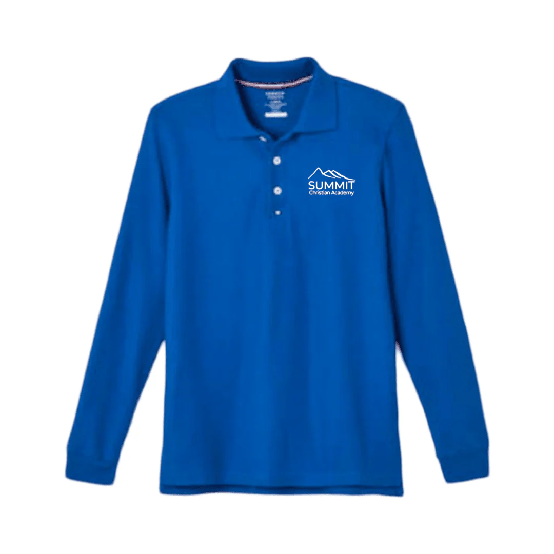 Summit Christian Academy - Long Sleeve Polo - Kids