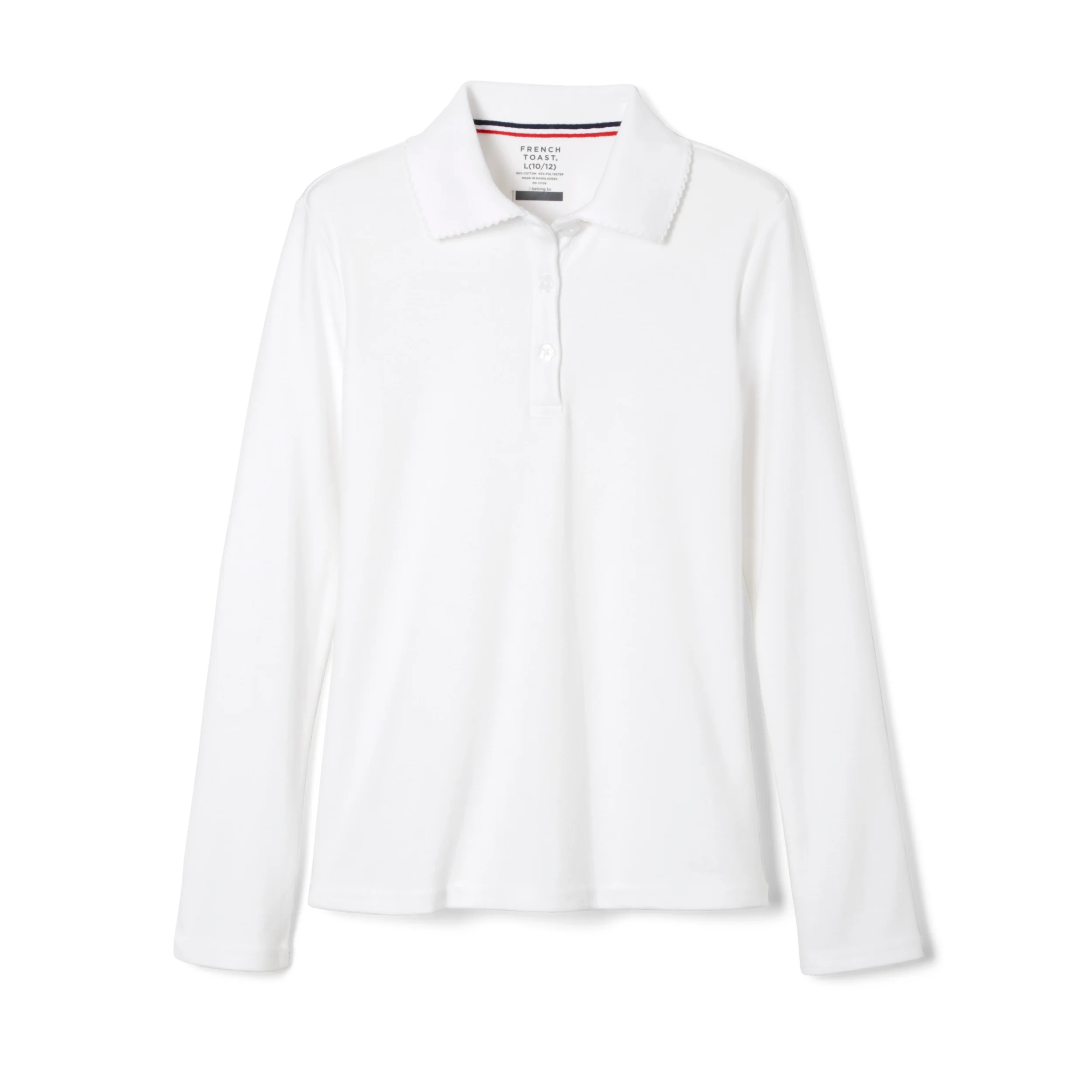 Toddler Girl's Long Sleeve Picot Collar - Image 3