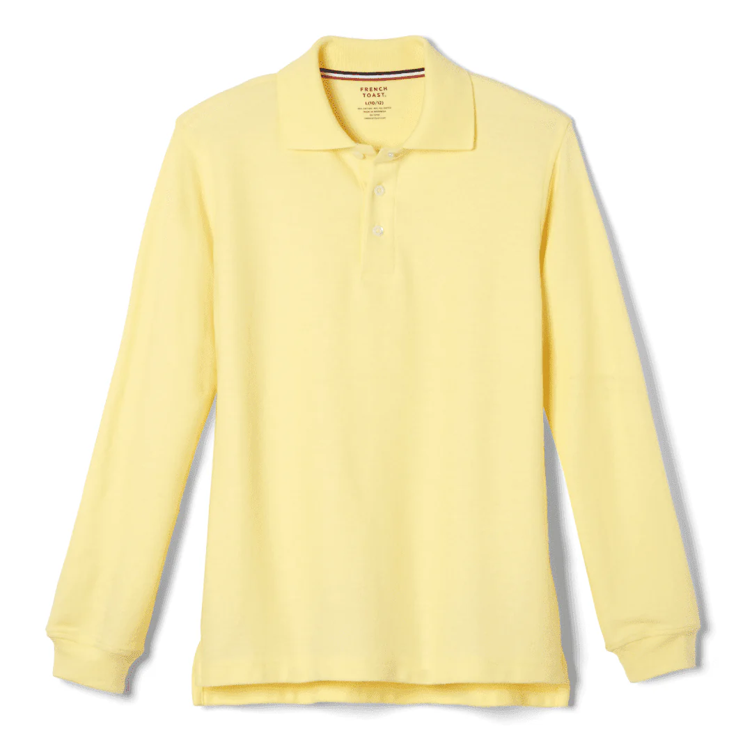 Toddler Long Sleeve Pique Polo - Image 3
