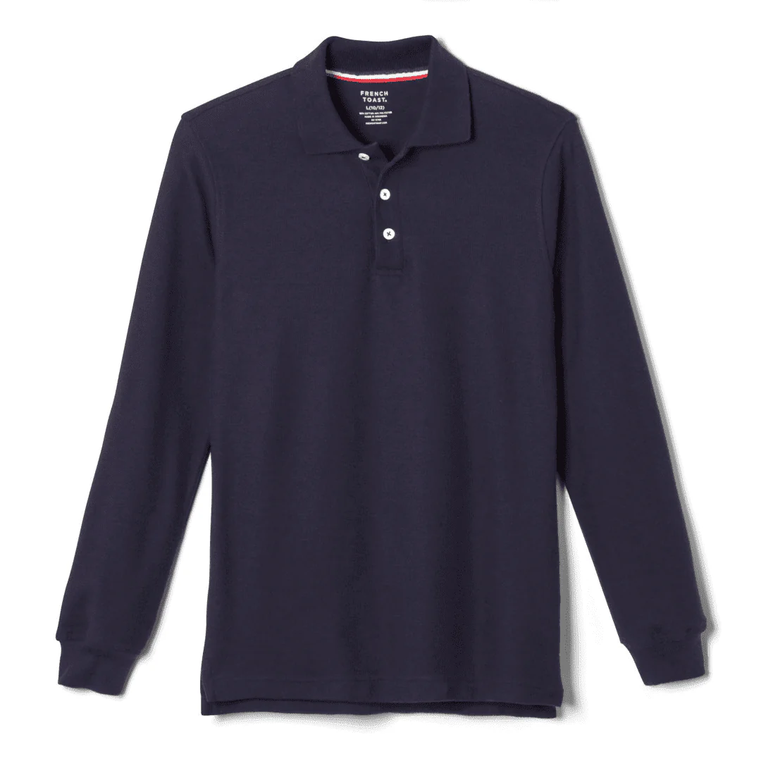 Toddler Long Sleeve Pique Polo - Image 4