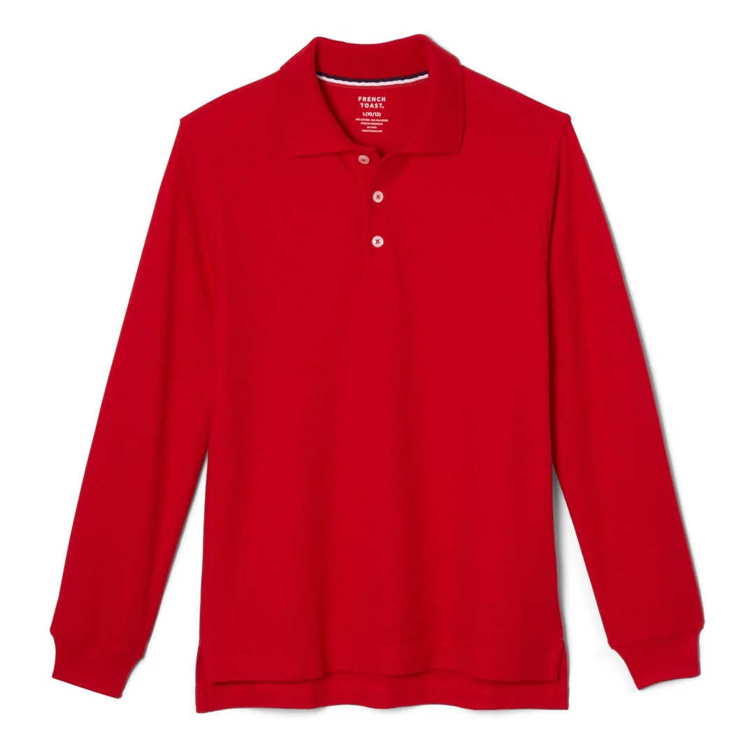 Toddler Long Sleeve Pique Polo - Image 6