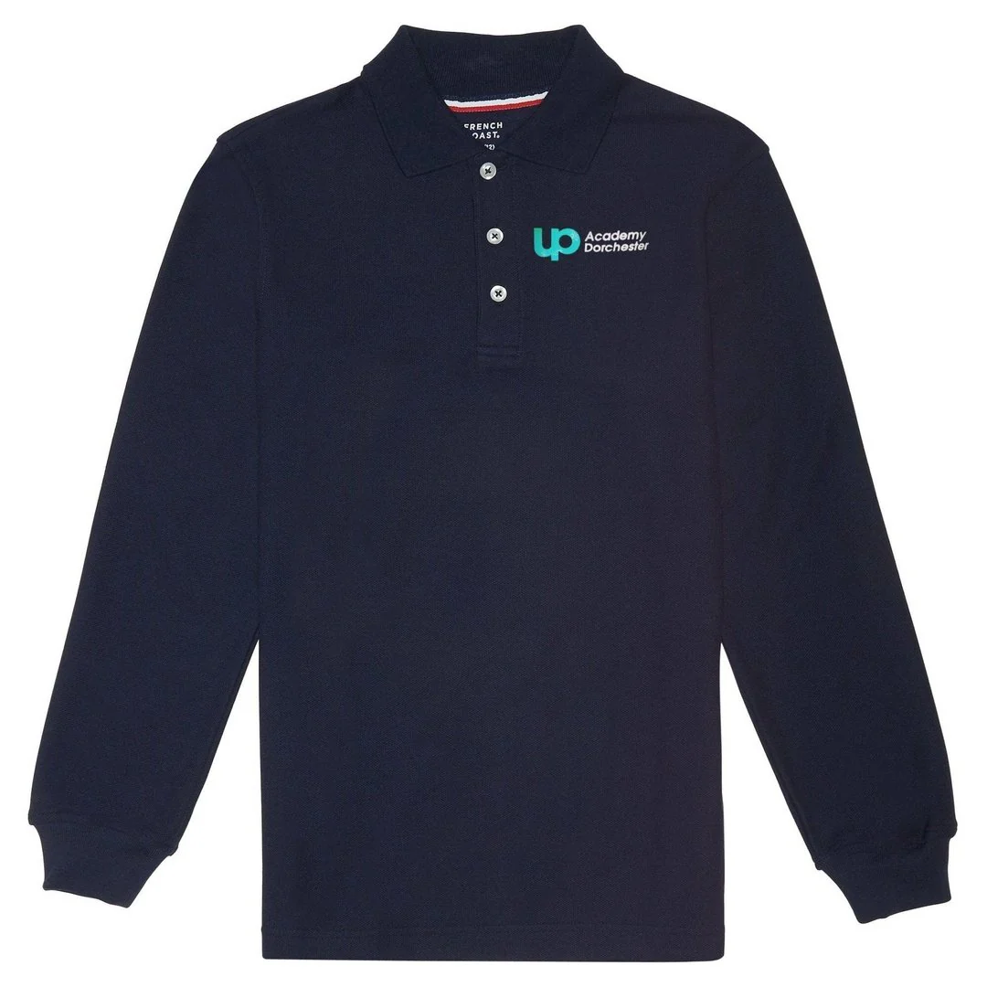 UP Academy Dorchester Navy Long Sleeve Polo - Husky Kids