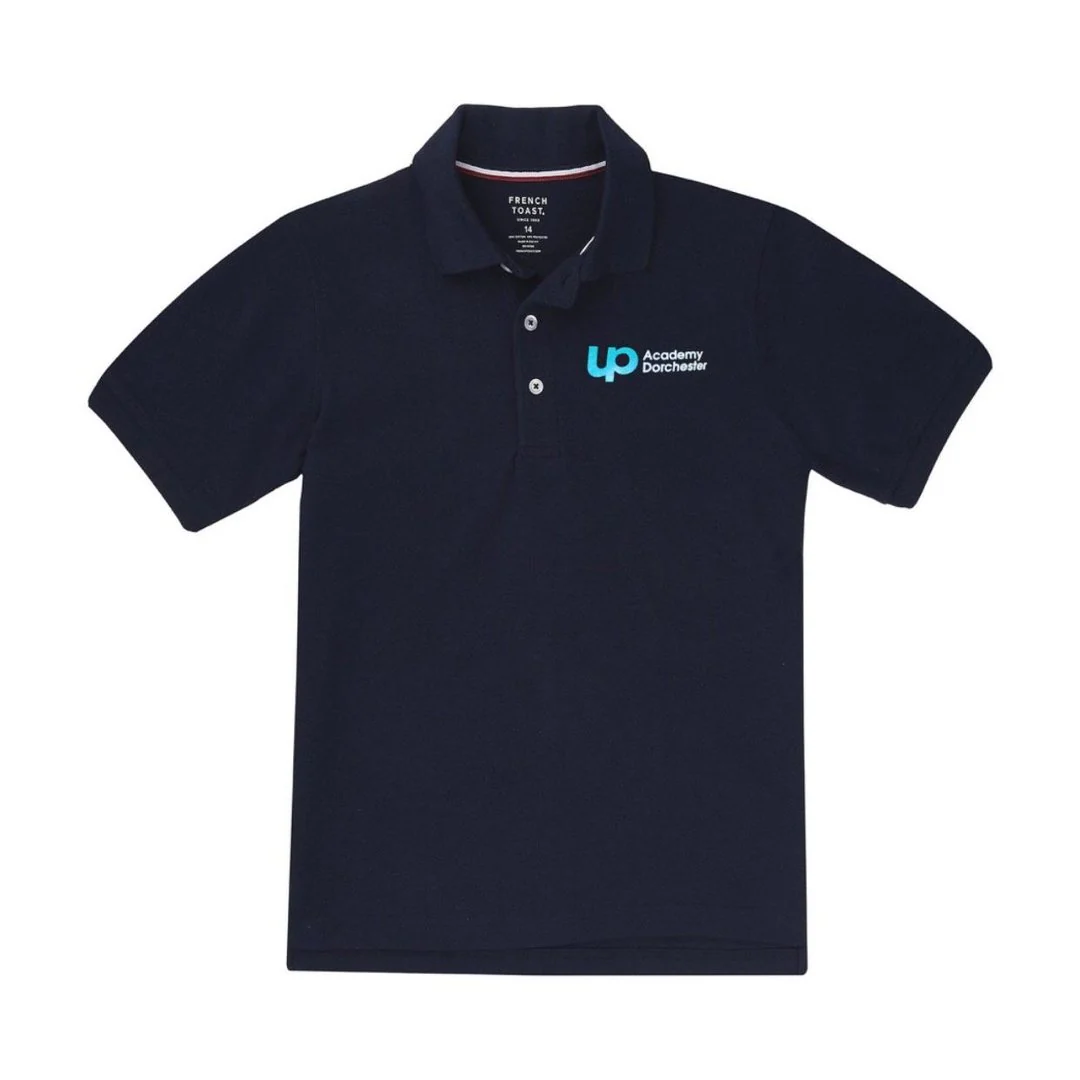 UP Academy Dorchester Navy Short Sleeve Polo -Husky Kids