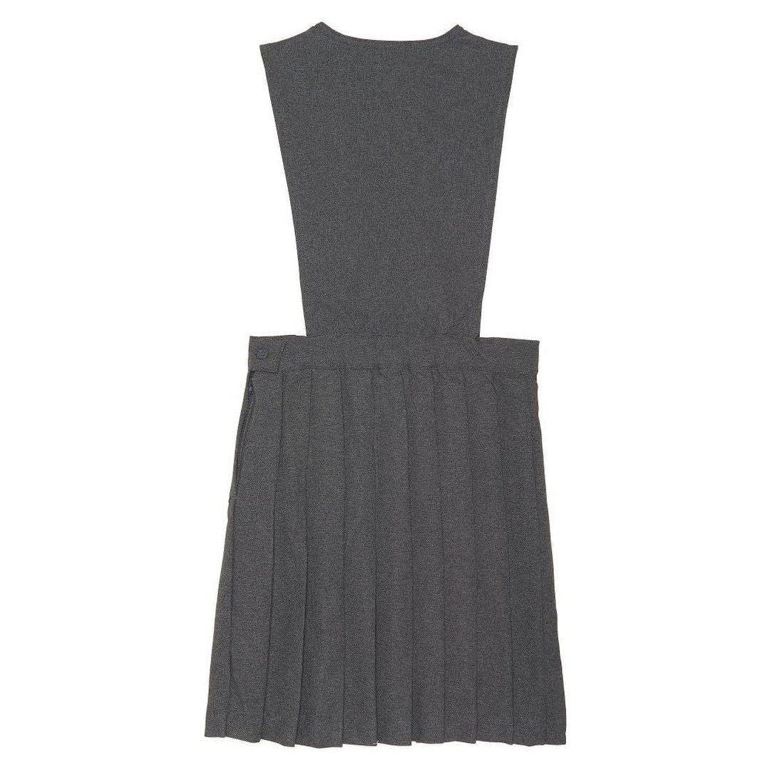V-Neck Pleated Jumper - Grey - Image 2