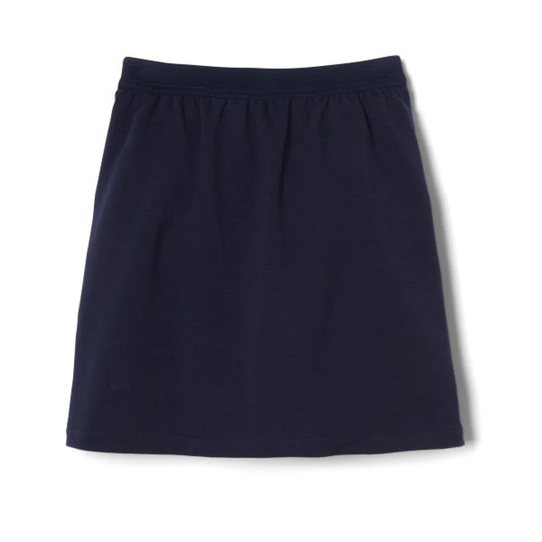 Double Button Stretch Scooter -Navy - Image 3