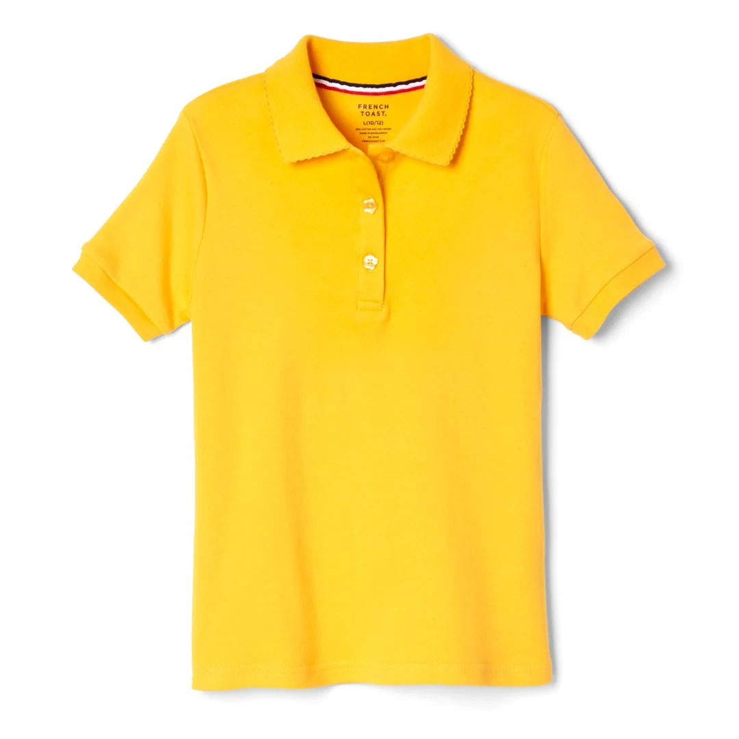 Veritas - Girl's Short Sleeve Picot Collar - No Logo - Image 3