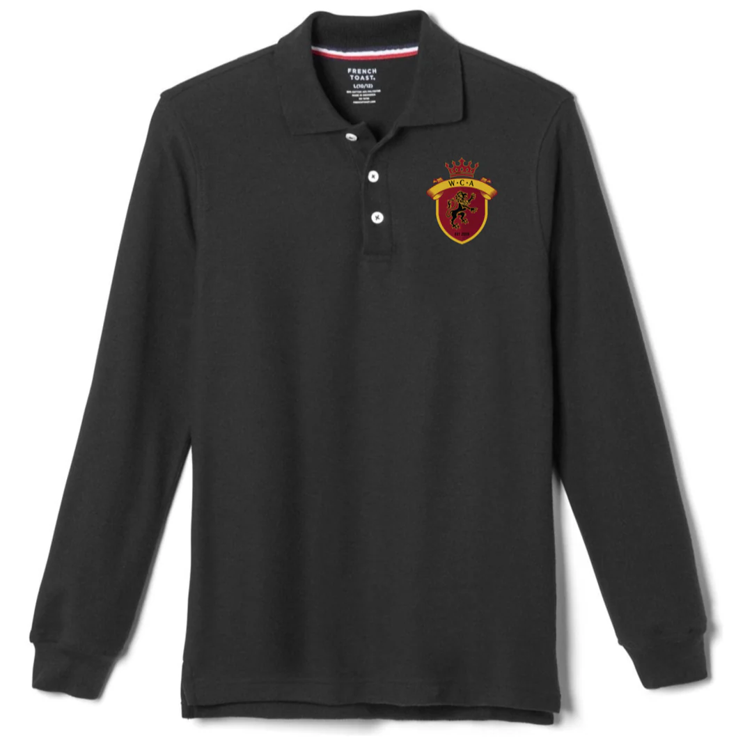 Whitaker Christian Academy - Co-Ed Long Sleeve Pique Polo - Kids