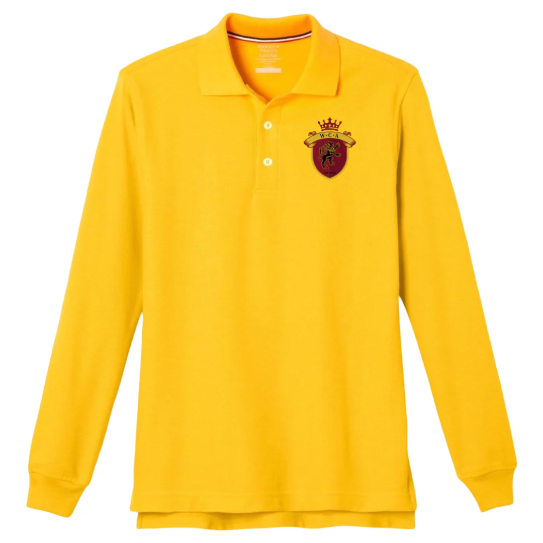 Whitaker Christian Academy - Co-Ed Long Sleeve Pique Polo - Kids - Image 3