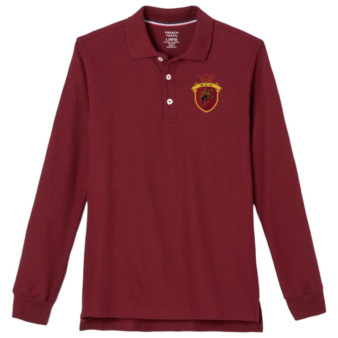 Whitaker Christian Academy -  Co-Ed Long Sleeve Polo - Adults - Image 2