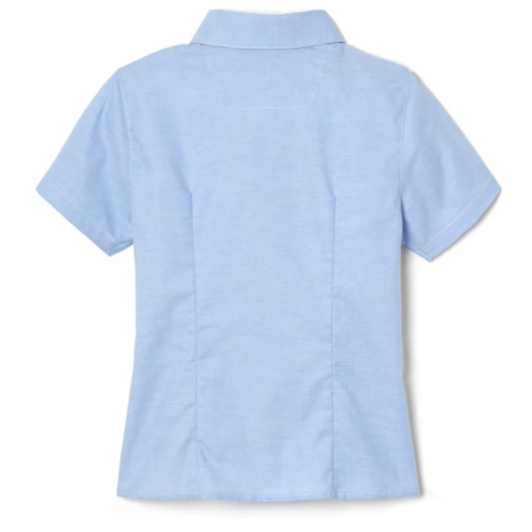 Womens Short Sleeve Fitted Oxford Shirt - Image 4