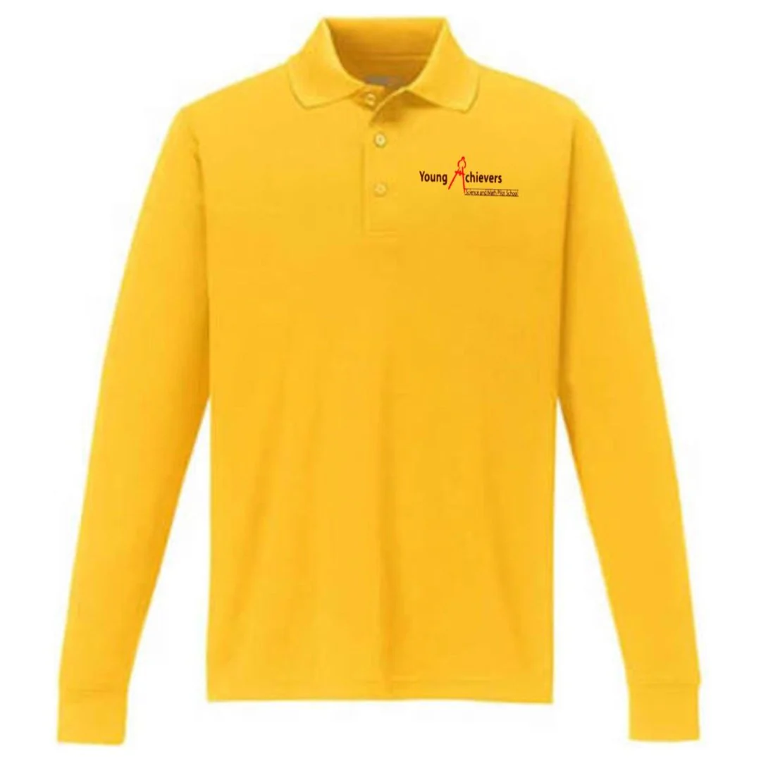 Young Achievers - Long Sleeve Polo - Adult - Image 2