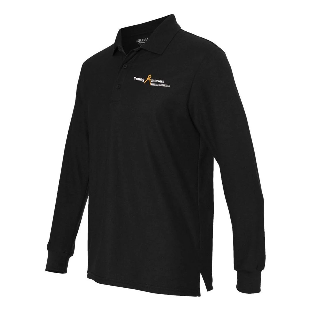 Young Achievers - Long Sleeve Polo - Husky Kids